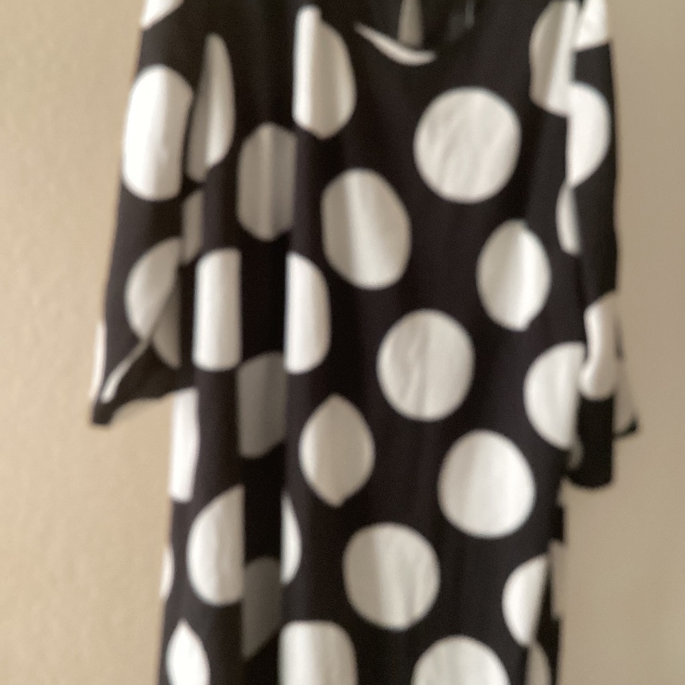 Polka Dot Black and White Dress